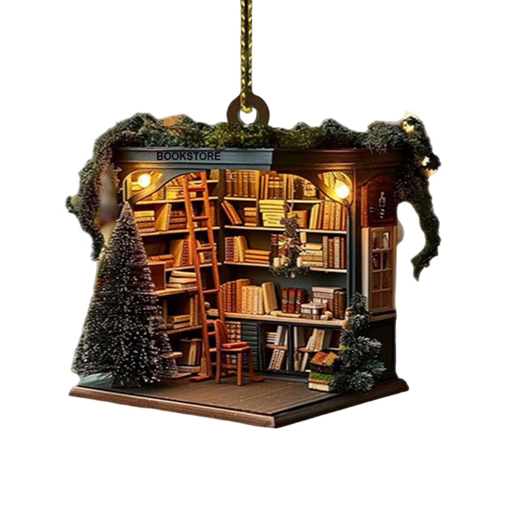 2024 Christmas Christmas Tree Decorations Acrylic Navidad Decoration Bookshelf Pendant Christmas Christmas Tree Decorations Tree Hanging Decorations Stacking Christmas Interior Decorations