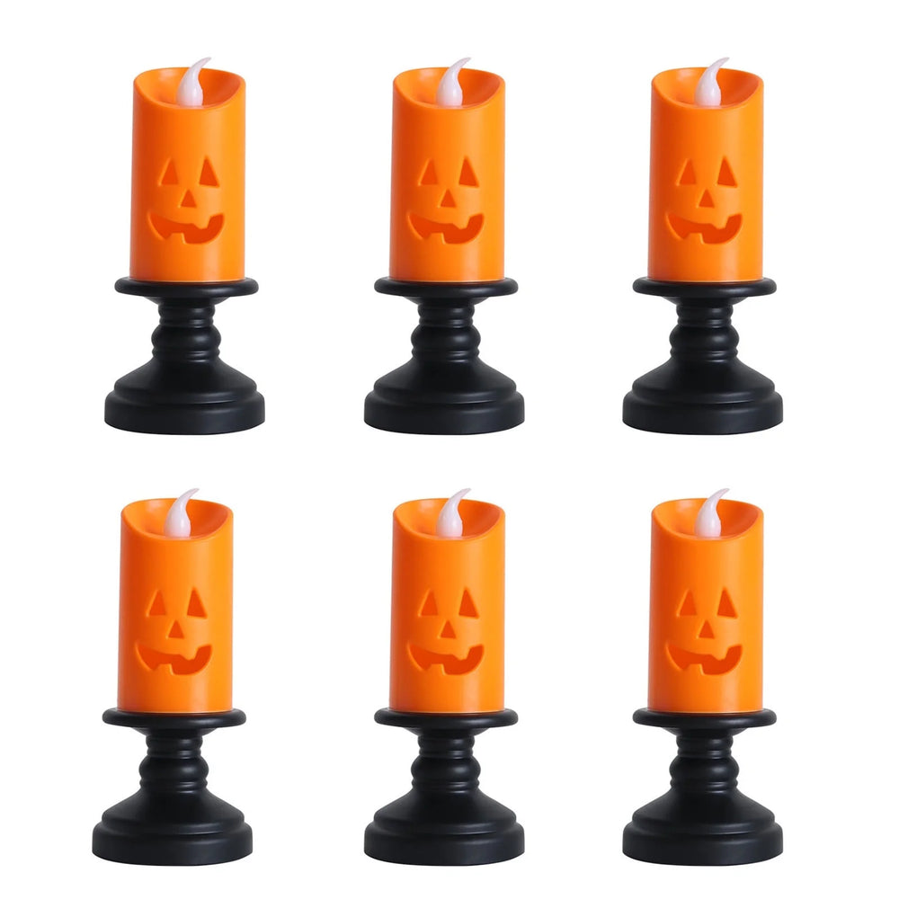 Halloween Pumpkin Lights Halloween LED Candle Light Halloween Decoration Pum-Pkin Lantern Pumpkin Decorations